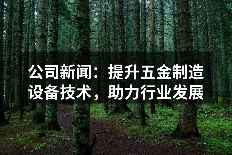 先进的五金制造设备