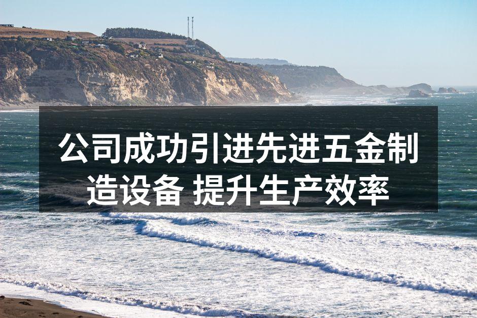 新引进的自动化设备提升生产效率